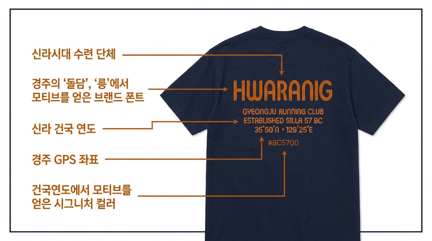 HWARANG 헤리티지 러닝 티셔츠